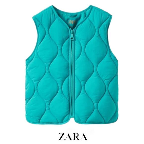 ZARA Kids | Turquoise | PADDED VEST - Picture 1 of 6